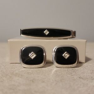 Vintage Speidel cufflinks and tie pin